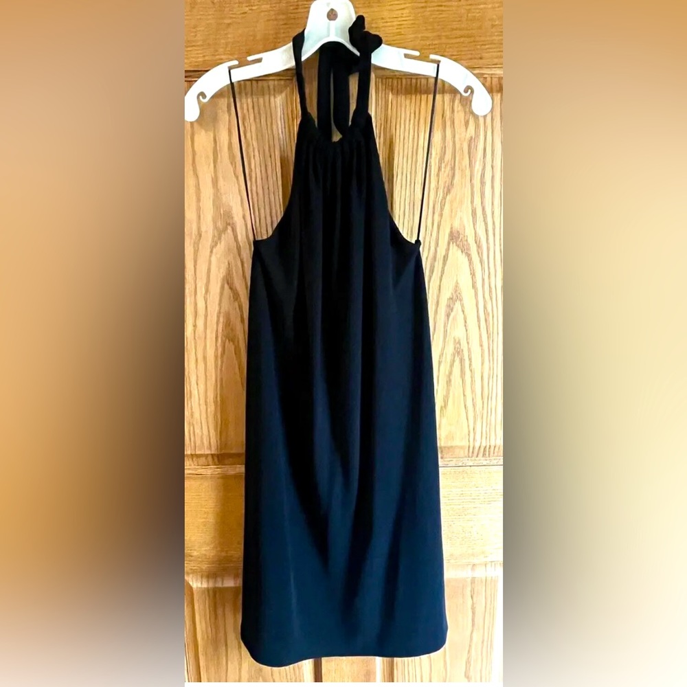 Halter Zara Black Dress Size Small, Little Black Dress, Short Tie Neck
